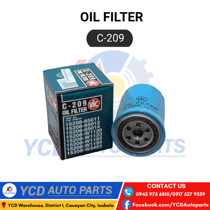 VIC OIL FILTER C-209