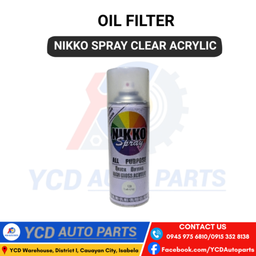 NIKKO SPRAY CLEAR ACRYLIC
