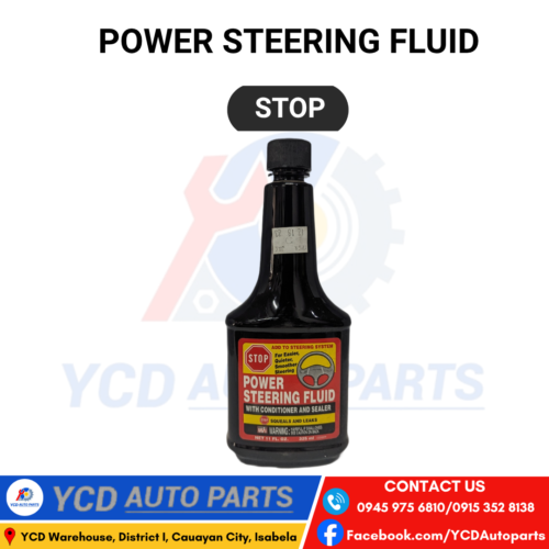 STOP POWER STEERING FLUID