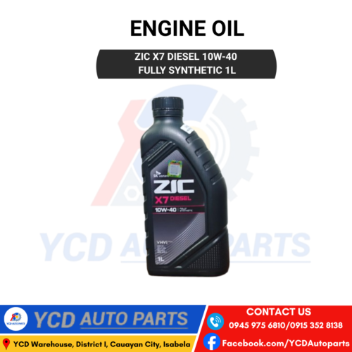 ZIC X7 DIESEL 10W-40 FULLY SYNTHETIC 1L